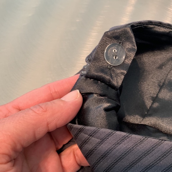 Vintage DS Lab Pinstripe Bias Cut Pencil Skirt Size 8 - Picture 8 of 10